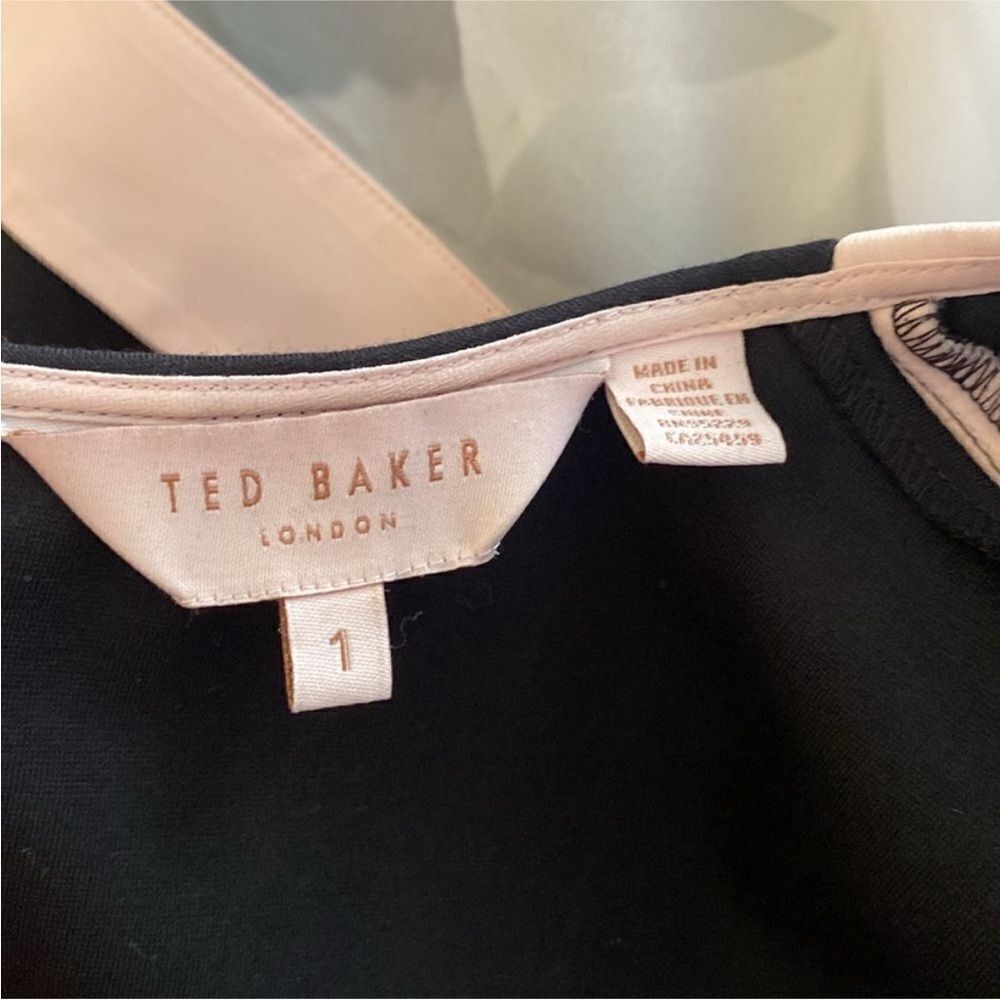 Ted Baker One Shoulder Dress - Pink and Gray Floral, S - Picture 13 of 14
